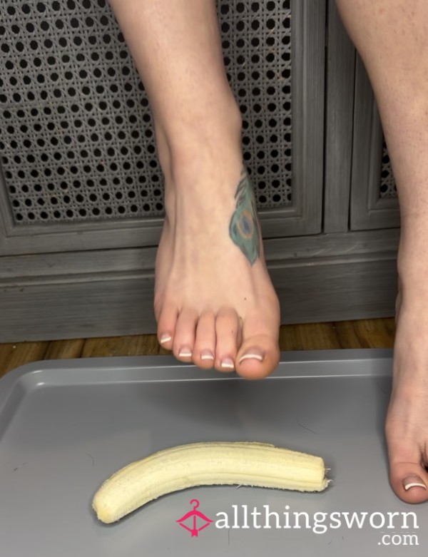 Foot Crush Banana Foot Fetish Video Banana Food Crush
