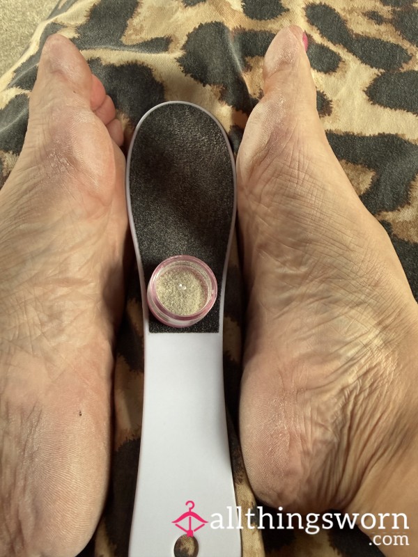 Foot Dust And Used Foot File