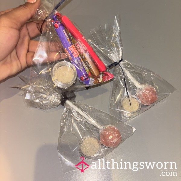 Foot Dust Lolipop Lick And Dip Bag💦👅🍭Feet Fetish Sweeties🍭🩷
