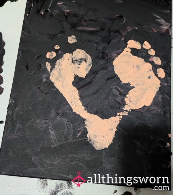 Foot Heart Painting