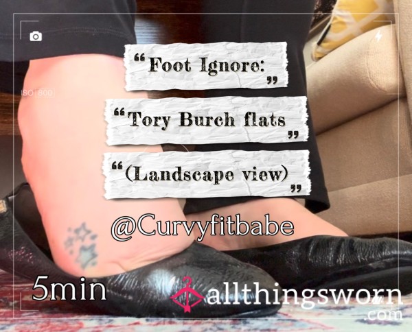 Foot Ignore Session: Tory Burch Flats (landscape View)