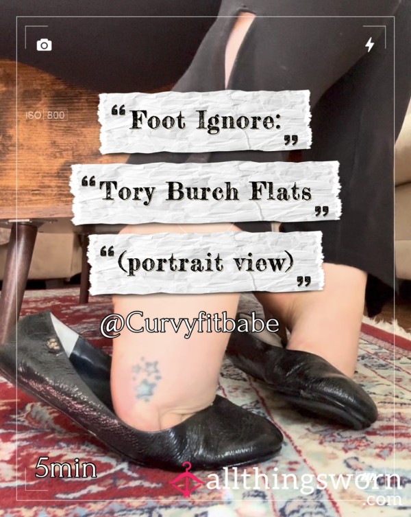 Foot Ignore : Tory Burch Flats (portrait View)