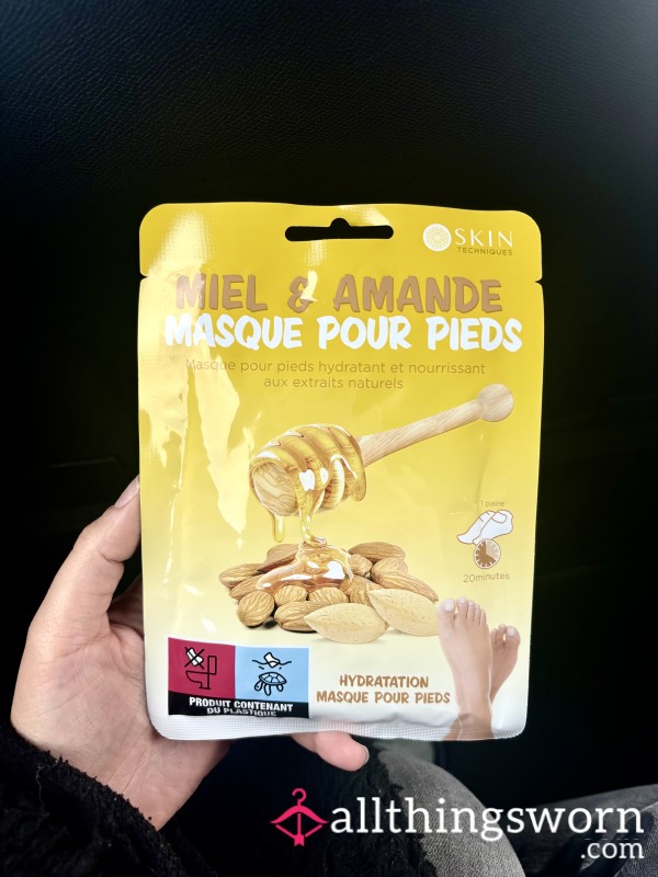 Foot Mask Almond And Honey 🍯