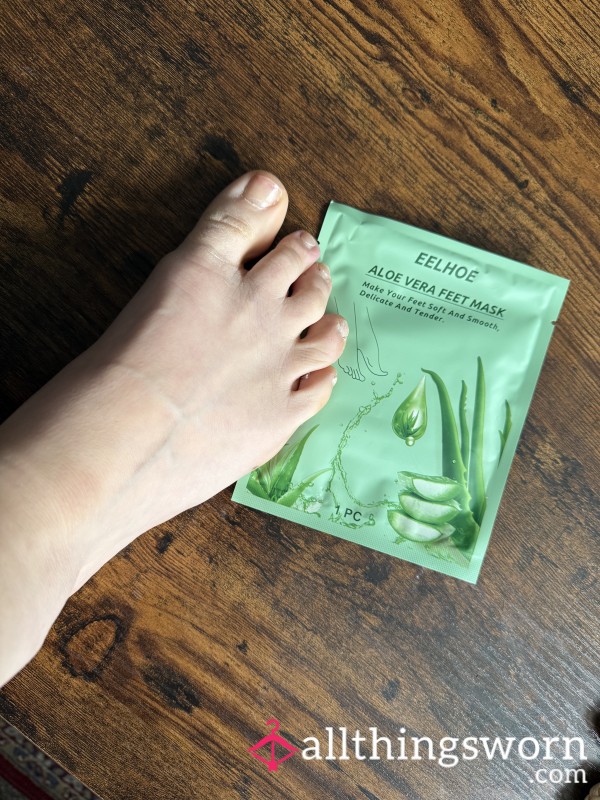 🥰 Used Foot Mask Pamper Session 😉