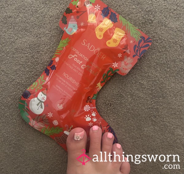 Foot Mask Ready To Go 😀 Who Wants This 😀