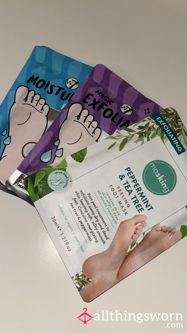 Foot Masks – Choose Your Type 🦶🏼✨💗