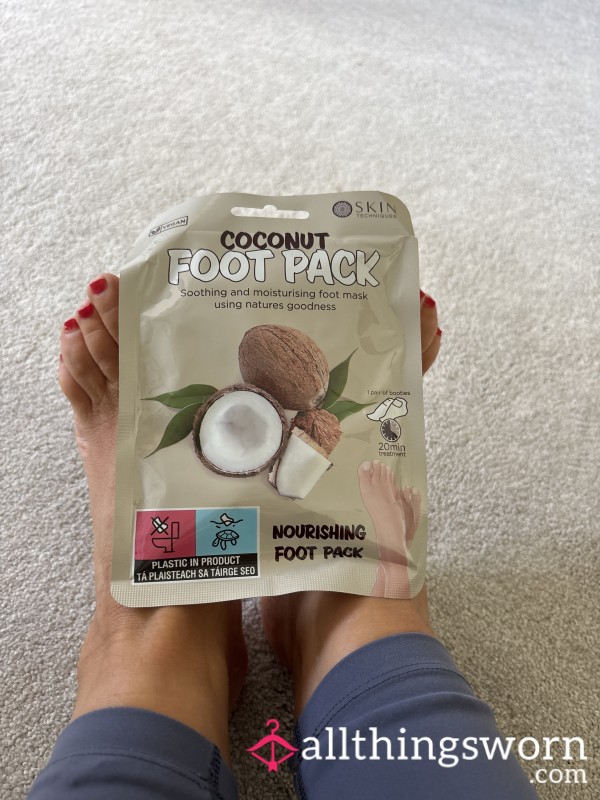 Watch My Beautiful Feet Slide In And Out Of These Foot Packs