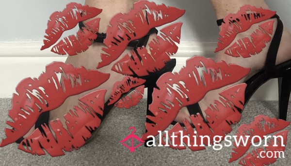 Foot Pic In Black Heels