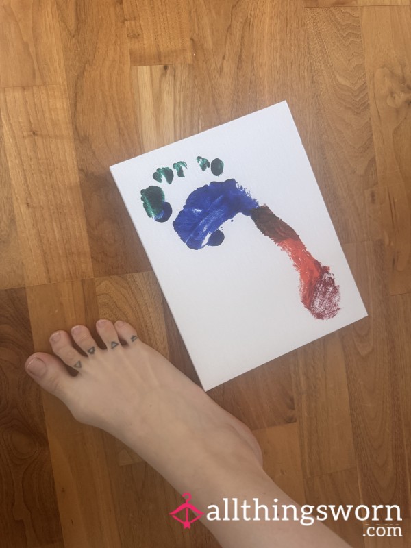 Foot Prints On Canvas