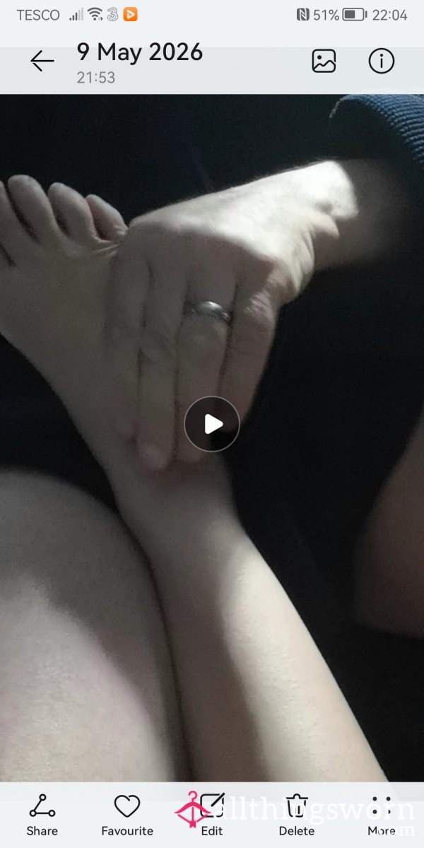 Foot Rub, Naked Nails,deserved It, Worked Well Today 😘