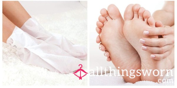 Foot Smoothing Mask Used On My Feet 🦶