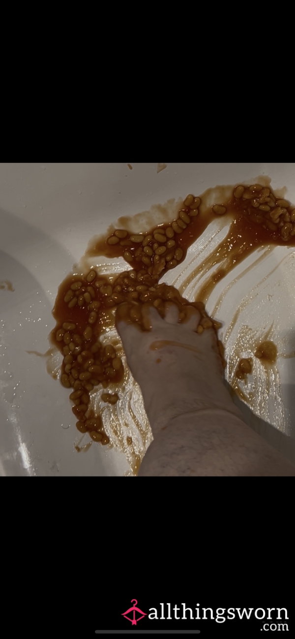 Foot Squishing Baked Beans