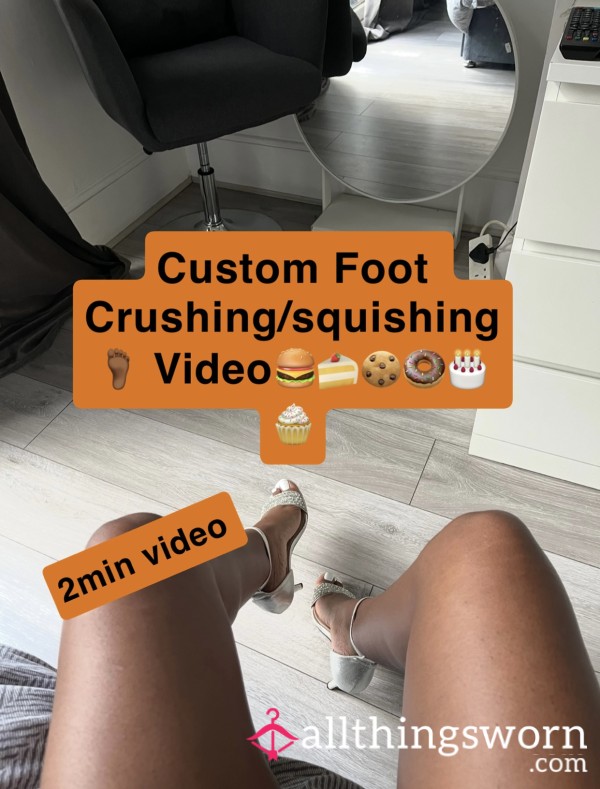 👣🍩Foot Squishing Video🧁 👣