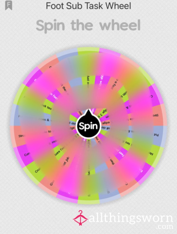 Foot Sub Task Wheel 👣