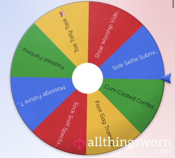 FOOT WORSHIP WHEEL SPIN TASKS