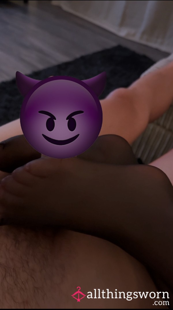 Footjob With Stockings