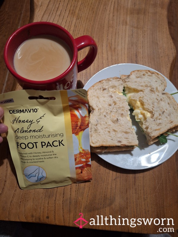 Footmask Baileys Coffee Sarnie And Chill