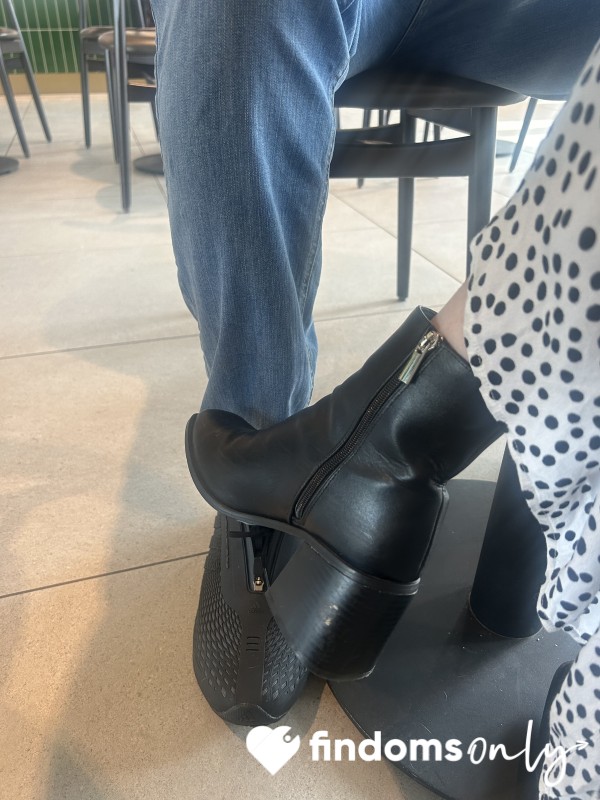 Footsie With A Stranger While I Sip My Coffee You Paid For