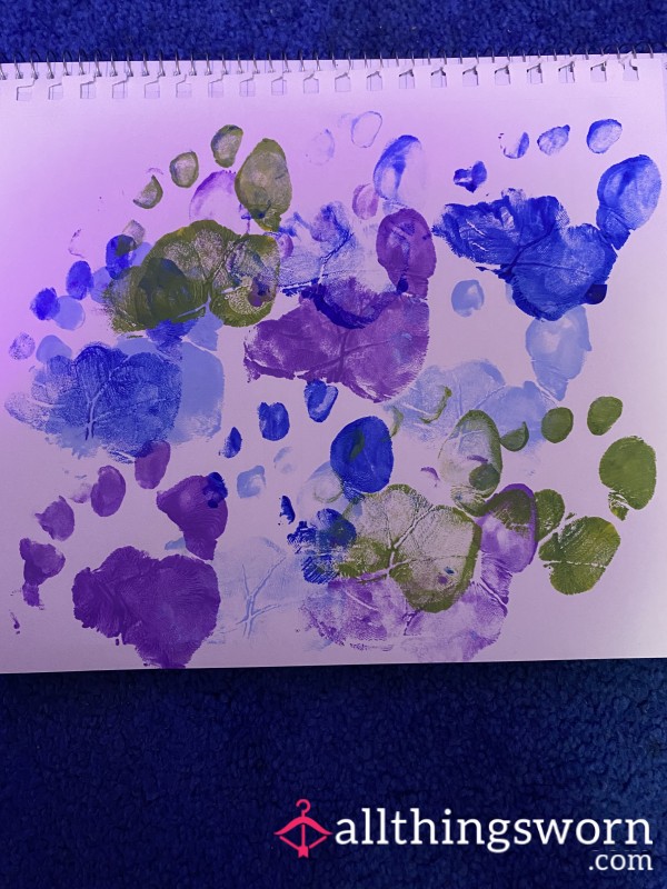 Foot/toe Print Painting