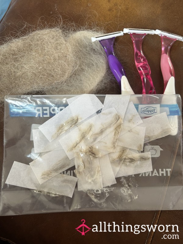 For You Lovers Of Hair.bundle Of Head Hair .razor Hair From Shaving Pu**y.and Wax Strips .lots Of Hair On Offer .you Won’t Be Disappointed