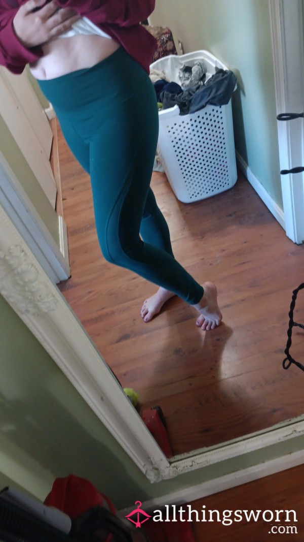 Forest Green High-Waisted Leggings