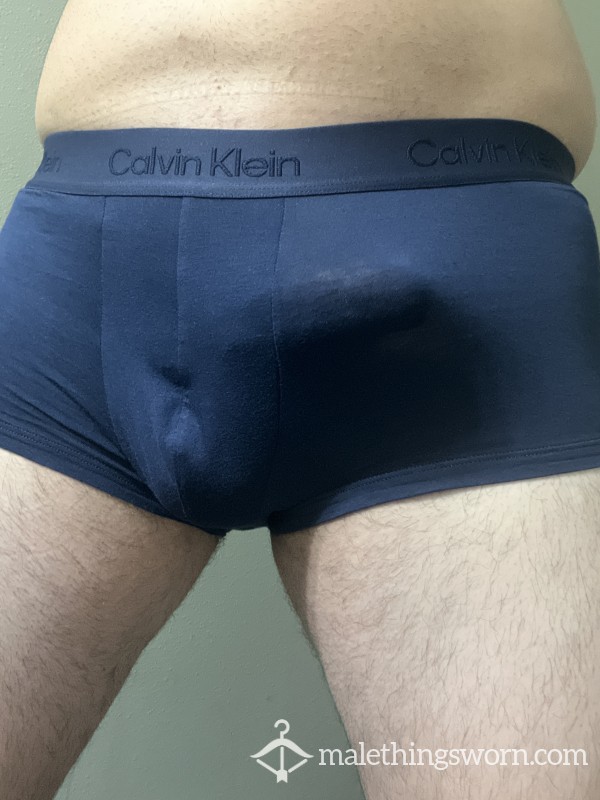 Form Fitting CK Trunks (L) Hug These Sweaty Balls Just Perfectly. Ready To C*m For You!
