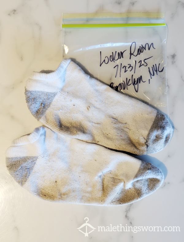 Found After Workout – White Ankle Socks – 7/23/25