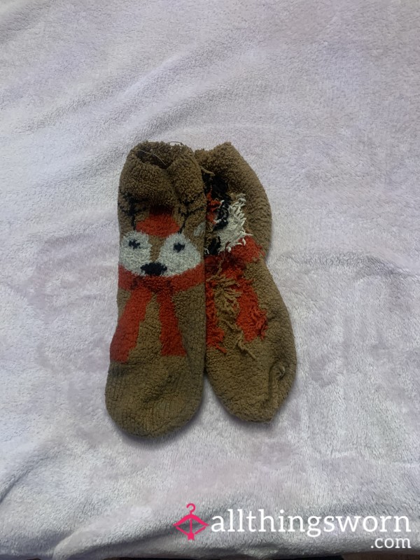 Fox Fuzzy Socks