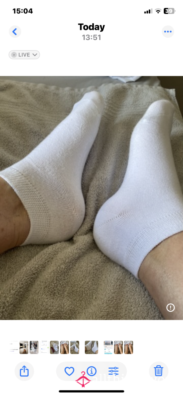 Frangipani Oiled Feet In Socks For 24 Hours