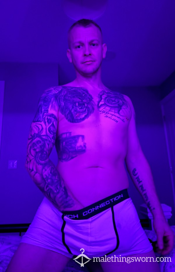 French Connection White Worn Boxers