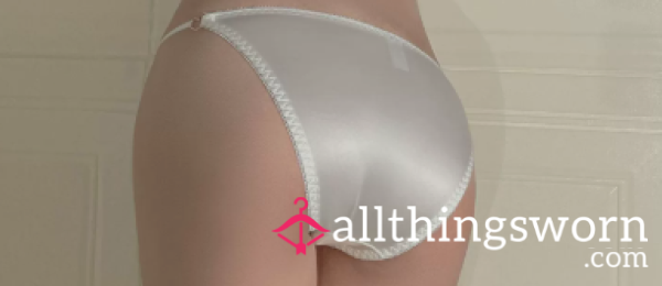 French Glossy Underwear, S**y Girl's Underwear, Slim Strap, Silky Smooth Silk, Glossy Triangle Underwear