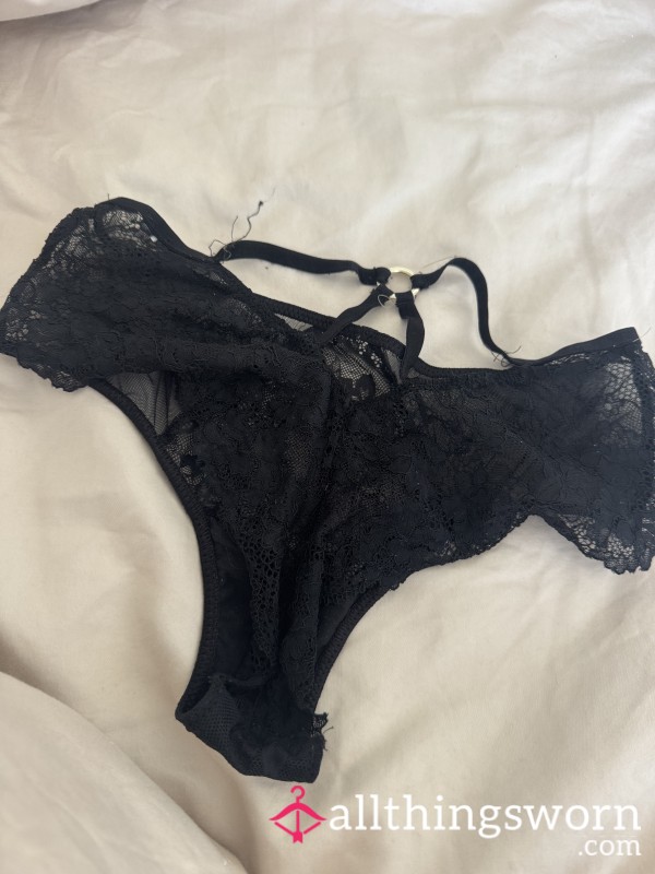 French Lace Worn Panties