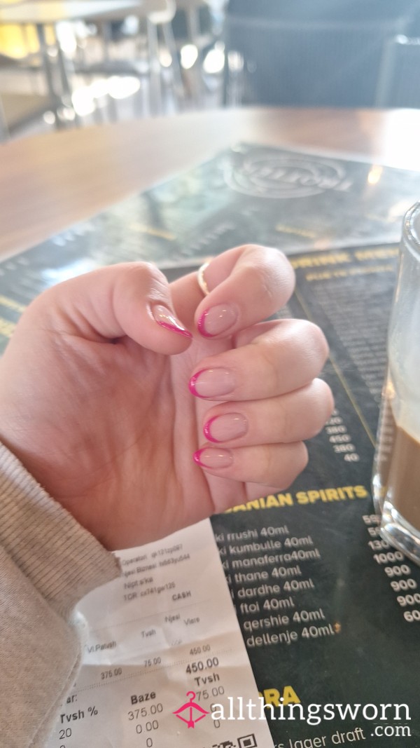 French Tip Nail Clippings