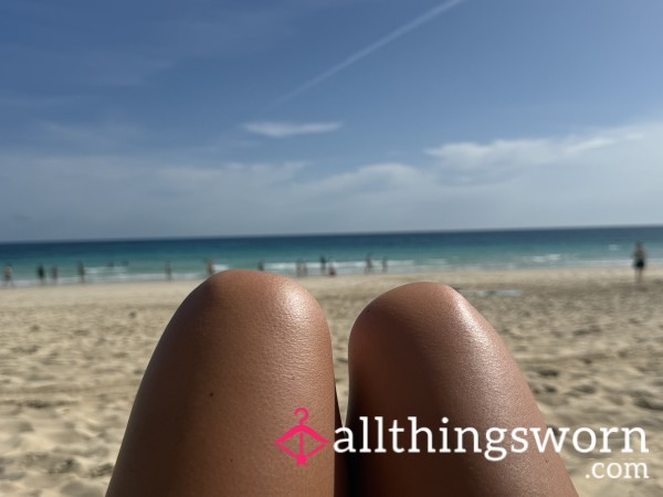 French-Tipped Toes In The Sand—Kneel & Pay To Worship