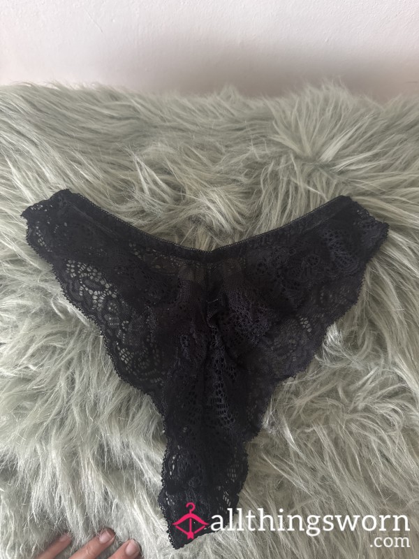 Fresh Black Lace Panties.. But I Can Make Them Dirty Real Quick..