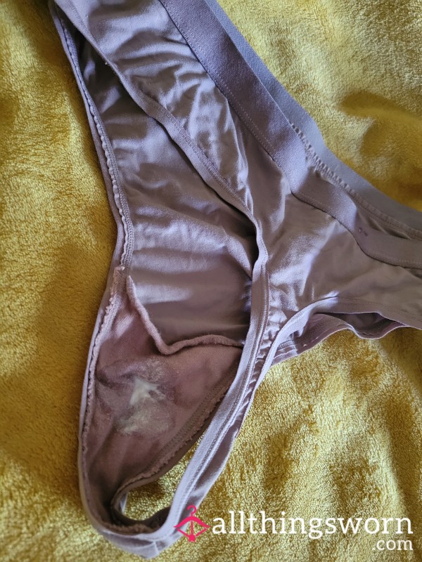 Fresh C*m Discharge Thong Panty