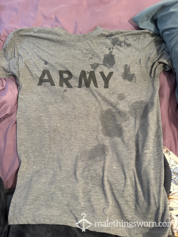 Fresh C*m Stained “army” Shirt