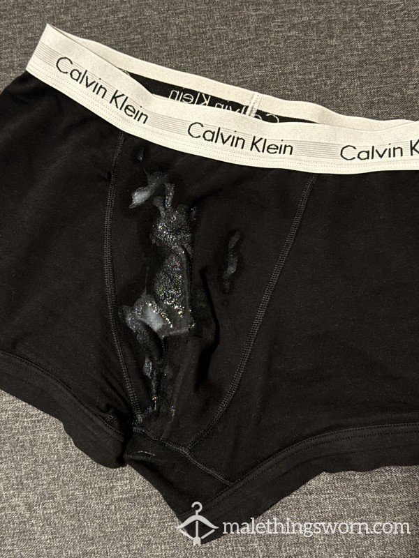 Fresh C*m-stained Black Calvin’s