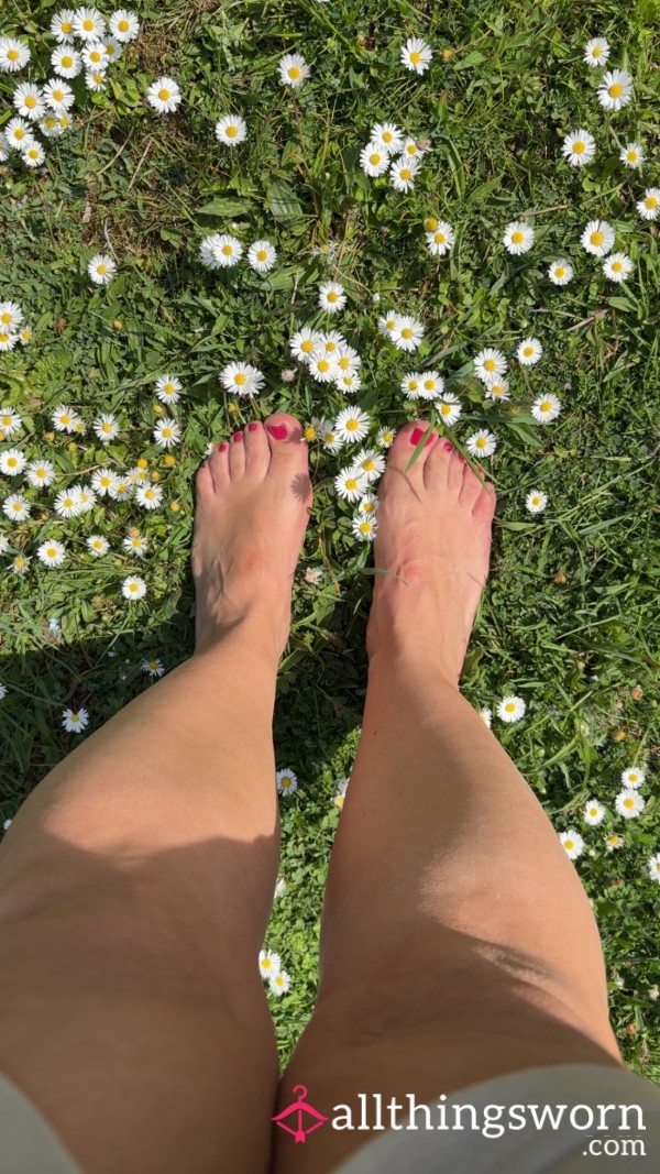 Fresh Feet On Outdoor Walk