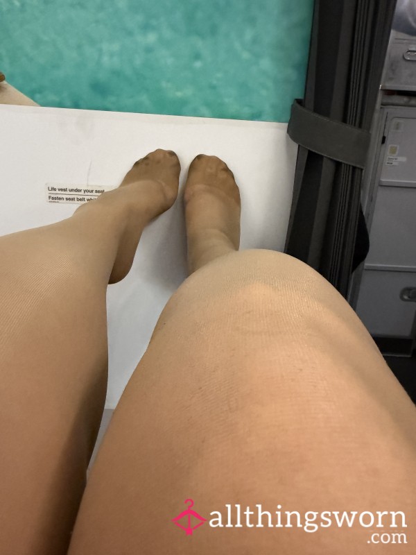 Fresh From Flight! Worn Tights!