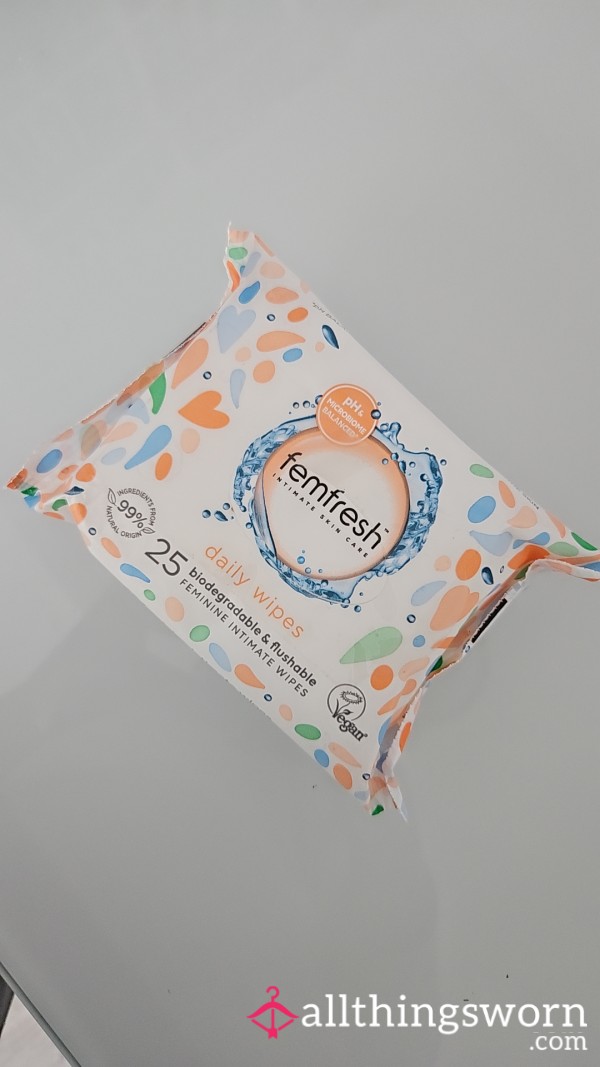 Fresh From My Body: Intimately Used Feminine Wipe