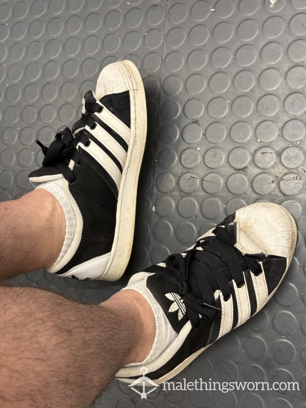 🔥 Fresh Off My Feet – Well-Worn Adidas Trainers UK 11 🔥