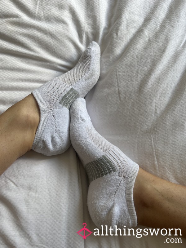 Fresh Pair Of White Running Socks