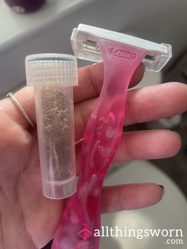 Fresh Pu**y 🐱 Pubes & Razor 🪒 With Before & After Pics Included 🤤