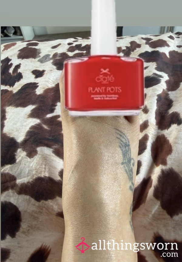 Fresh Red Pedicure