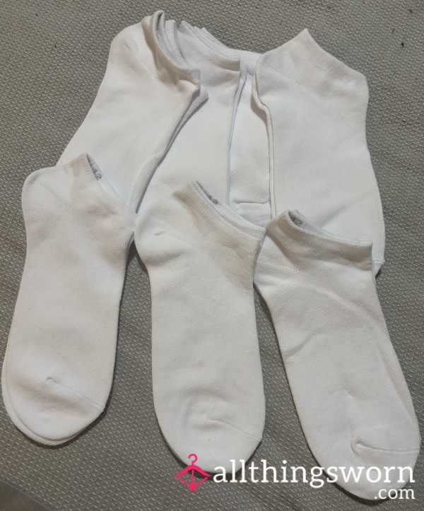 Fresh White New Trainer Socks