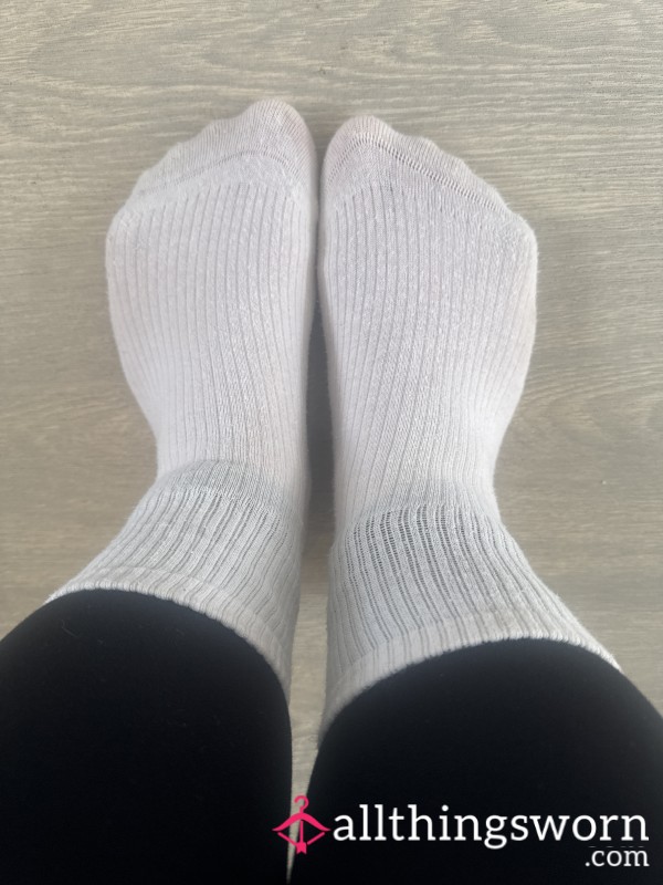 Fresh White Socks Ready To Get Filthy