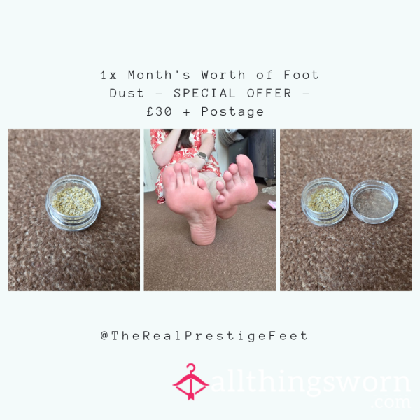 Freshly Harvested Goddess Foot Dust - 1x Month's Worth - From £30 +Postage