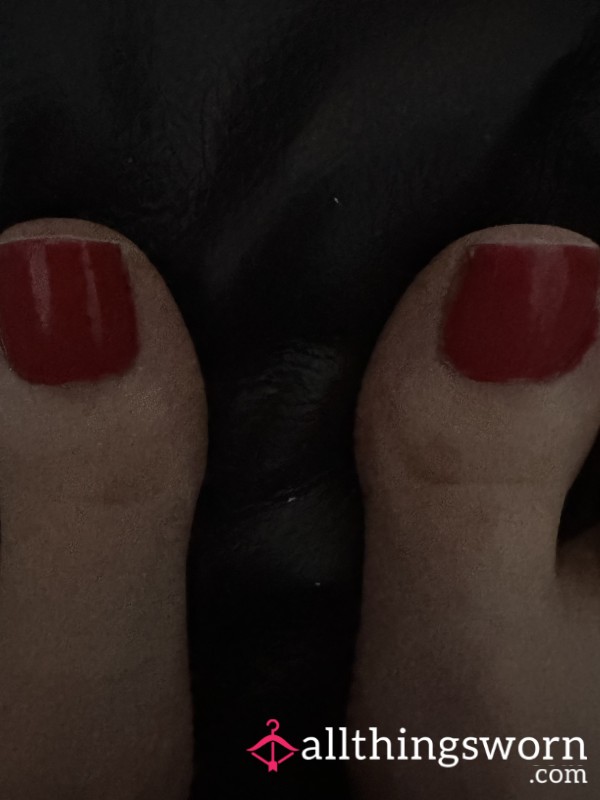 Freshly Painted Red Toes