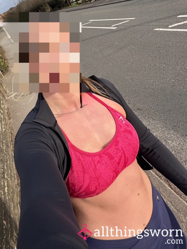 Freshly Soaked Running Bra Still Dripping 💦